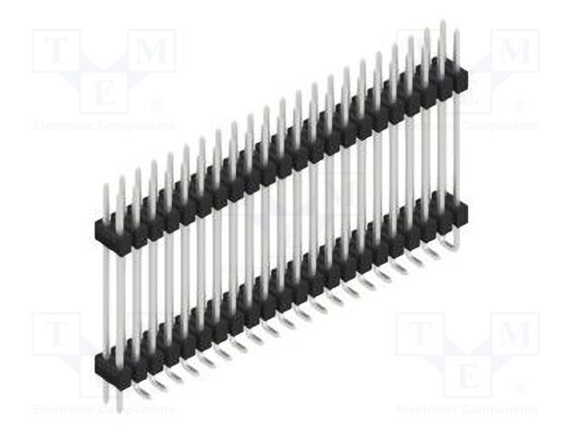Connector: pin strips; pin header; male; PIN: 44; 2.54mm; SMT; 2x22
