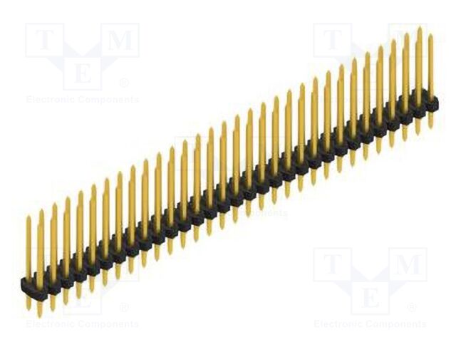 Connector: pin strips; pin header; male; PIN: 62; 2mm; THT; 2x31