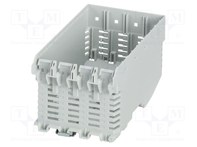 Enclosure base; grey; UL94V-0; ME-IO 75,2; for DIN rail mounting