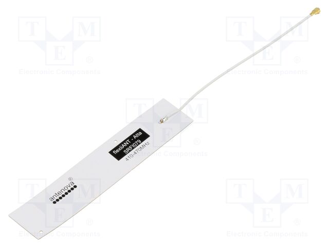 Antenna; LTE; linear; 50Ω; 410÷470MHz; 101x20x0.15mm; IPEX