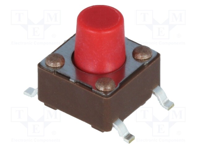 Microswitch TACT; SPST-NO; Pos: 2; 0.05A/12VDC; SMT; none; 2.6N