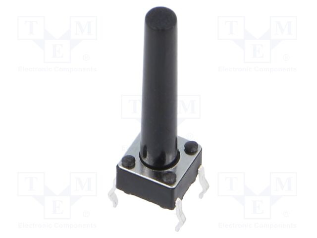 Microswitch TACT; SPST; Pos: 2; 0.05A/12VDC; THT; 2.45N; 6x6x3.5mm