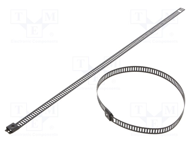 Cable tie; L: 250mm; W: 7mm; stainless steel AISI 304; 445N