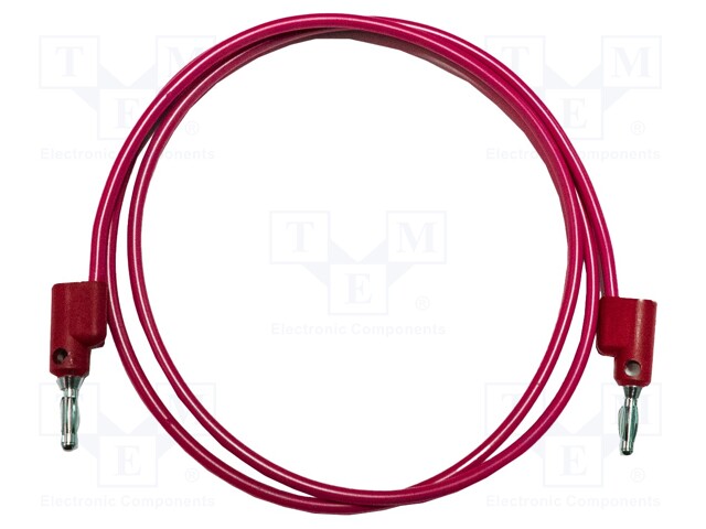Test lead; 15A; banana plug 4mm,both sides; Urated: 1kV; Len: 1.8m