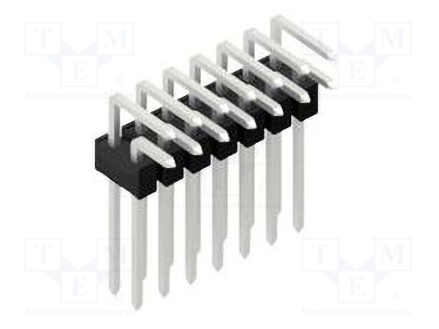 Connector: pin strips; pin header; male; PIN: 14; 2.54mm; THT; 2x7