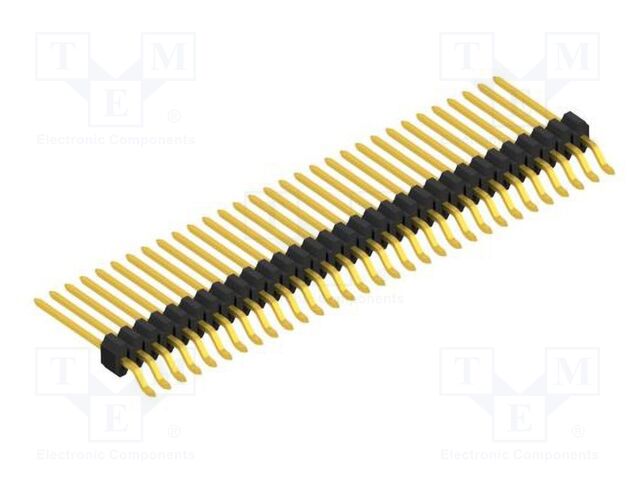 Connector: pin strips; pin header; male; PIN: 31; 1.27mm; SMT; 1x31