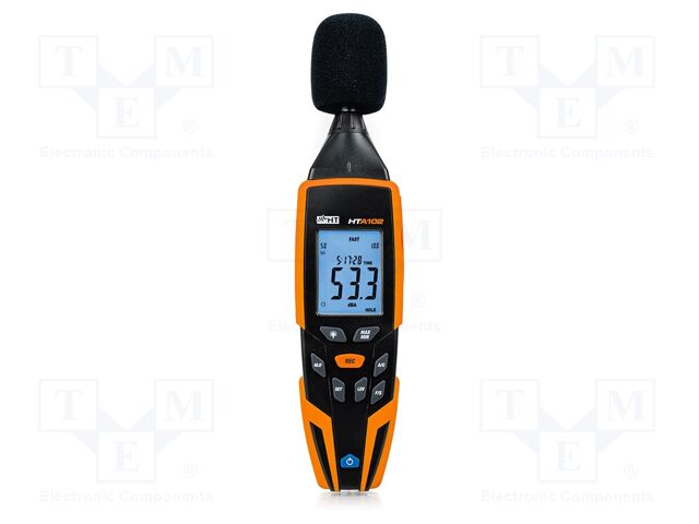 Data logger; sound level; IP40; Display: LCD; 260x65x50mm; 0÷40°C