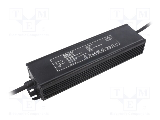 Power supply: switched-mode; LED; 200W; 63÷190VDC; 1050mA; IP67