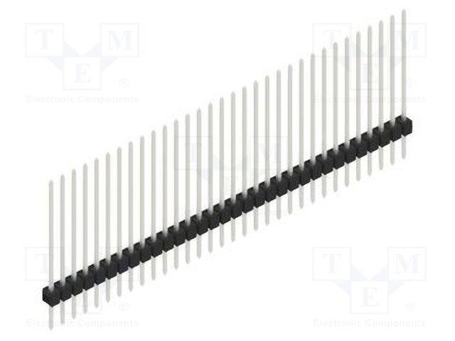 Connector: pin strips; pin header; male; PIN: 32; 2.54mm; THT; 1x32