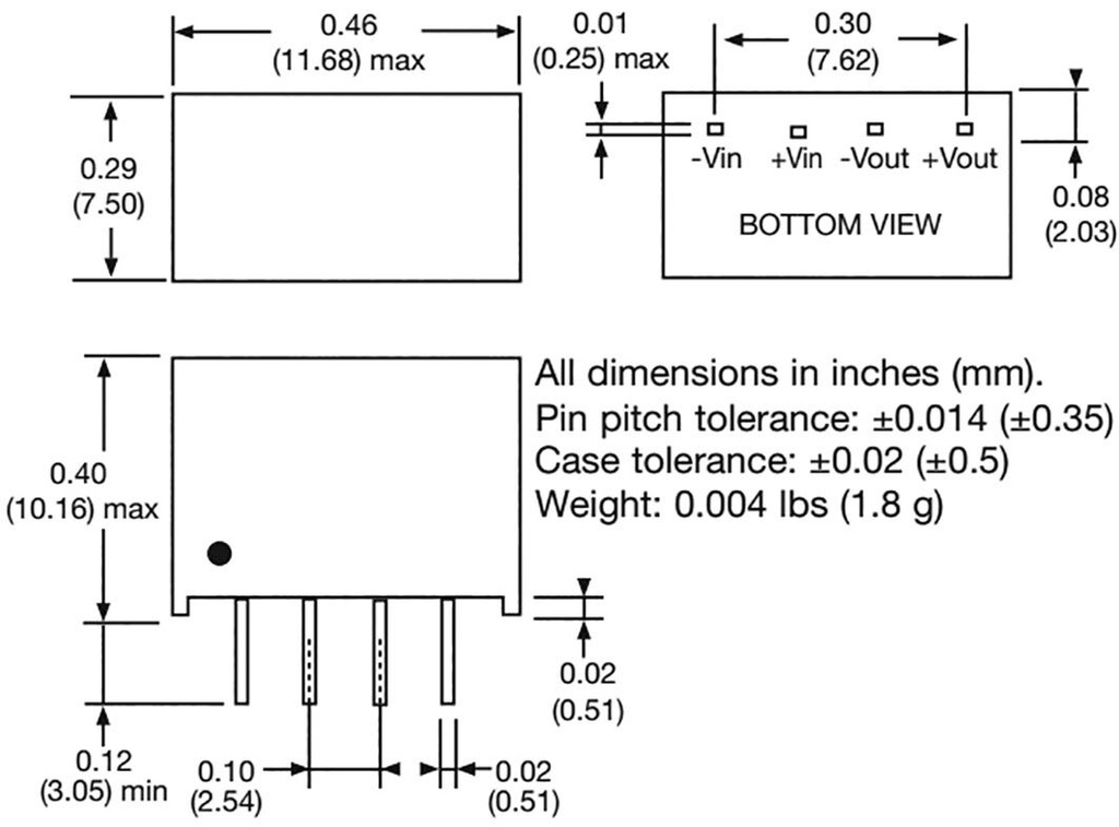 Converter: DC/DC; 2W; SIP; Mounting: THT; Series: IL; OUT: 1