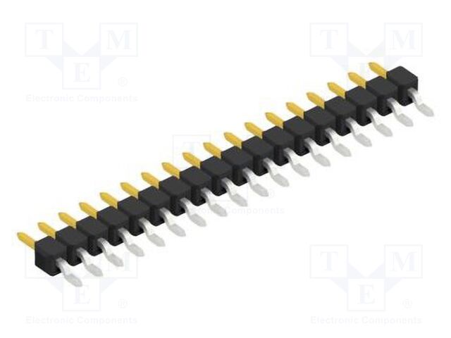 Connector: pin strips; pin header; male; PIN: 18; 2.54mm; SMT; 1x18