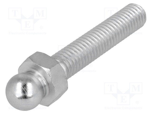 Pin; M8; Plunger mat: steel; Ø: 10mm; Plating: zinc; Thread len: 40mm