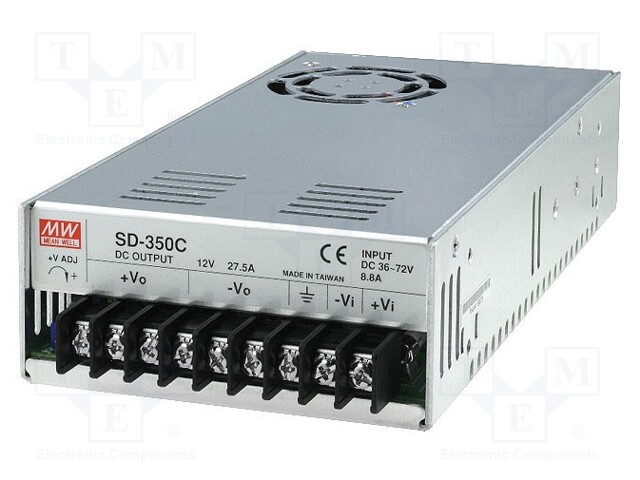 Converter: DC/DC; 300W; Uin: 36÷72V; Uout: 5VDC; Iout: 60A; Case: 912B