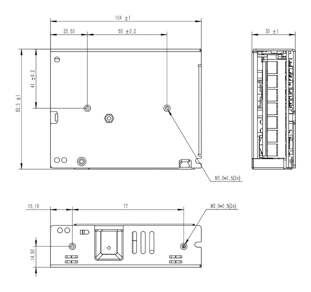 Power supply: switching; for building in; 72W; 12VDC; 6A; OUT: 1