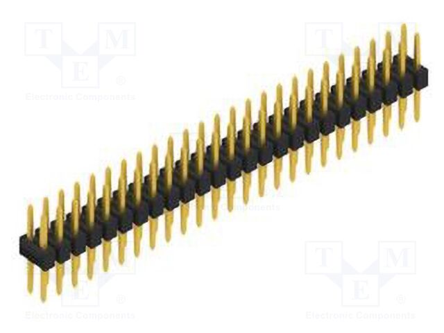 Connector: pin strips; pin header; male; PIN: 50; 2.54mm; THT; 2x25