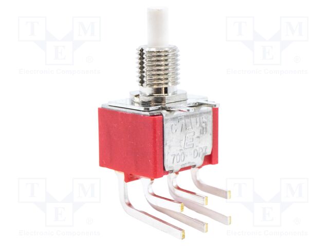 Switch: push-button; Pos: 2; DPDT; 3A/28VDC; 1A/250VAC; THT; 700
