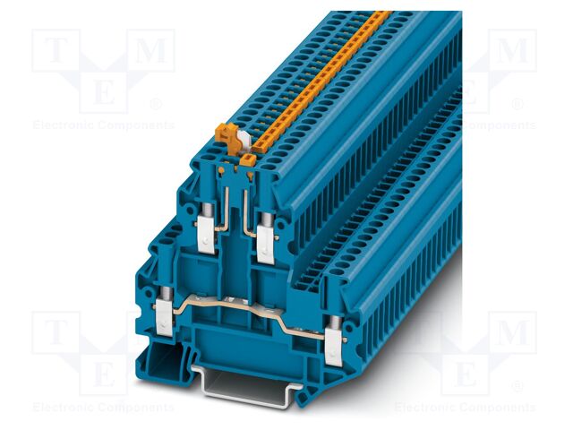 Splice terminal: rail; PA; L: 64.4mm; terminals: 4; W: 5.2mm