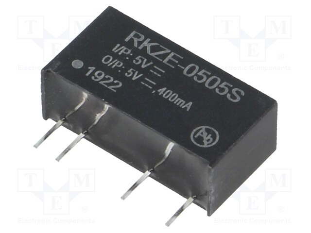 Converter: DC/DC; 2W; Uin: 4.5÷5.5V; Uout: 5VDC; Iout: 400mA; SIP7