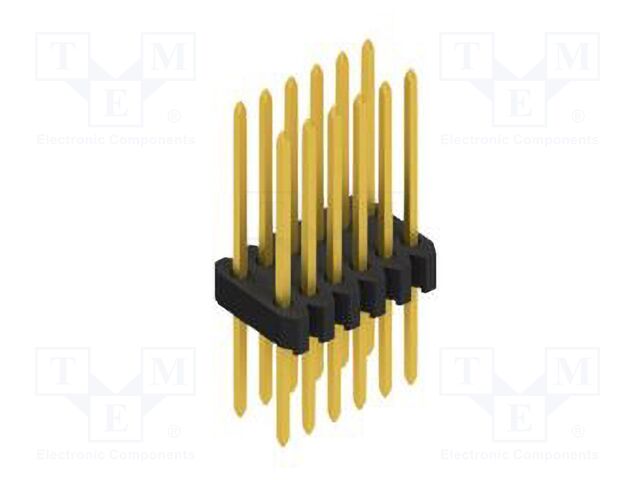Connector: pin strips; pin header; male; PIN: 12; 1.27mm; THT; 2x6