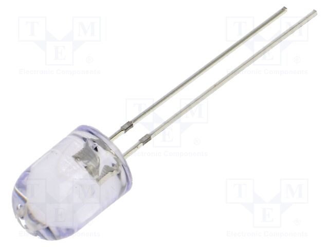 LED; blue; 8mm; 4200÷5800mcd; 30°; Front: convex; 2.9÷3.4VDC; round
