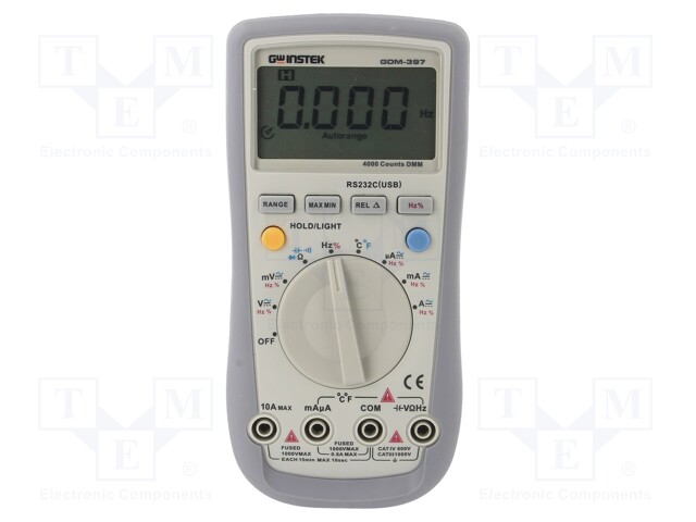 Digital multimeter; LCD 3,75 digit,bargraph,with a backlit