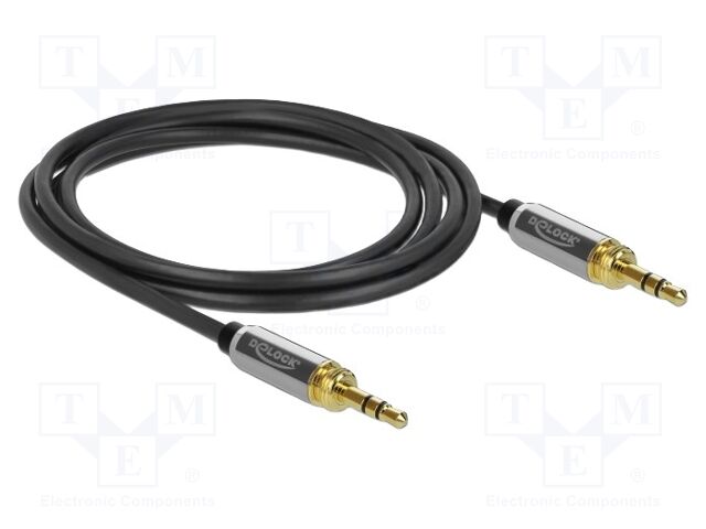 Cable; Jack 3.5mm 3pin plug,Jack 6,35mm 3pin plug,both sides