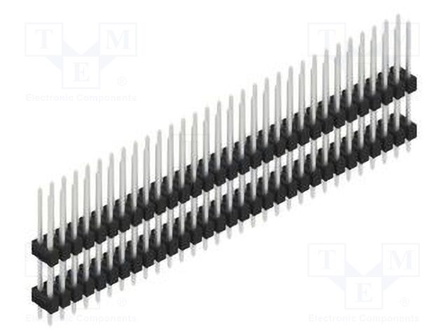 Connector: pin strips; pin header; male; PIN: 62; 2.54mm; THT; 2x31