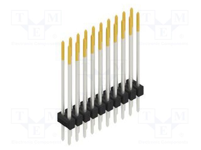 Connector: pin strips; pin header; male; PIN: 20; 2.54mm; THT; 2x10