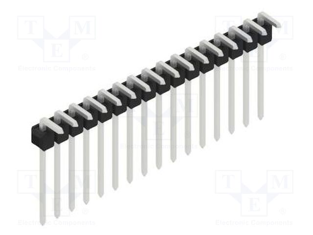 Connector: pin strips; pin header; male; PIN: 16; 2.54mm; THT; 1x16