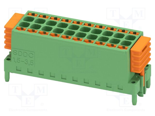 PCB direct plug, nominal cross section: 1.5 mm2, color: gree