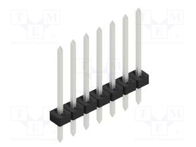 Connector: pin strips; pin header; male; PIN: 7; 2mm; THT; 1x7; 100V