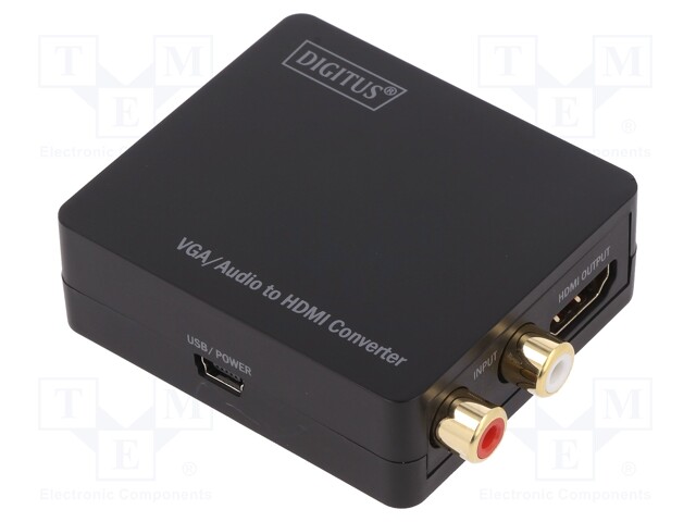 Converter; Kit: USB power cable,converter; Out: HDMI port
