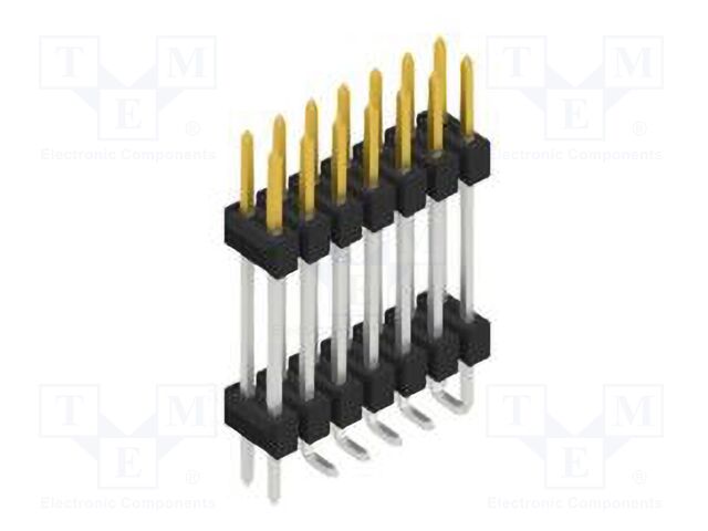 Connector: pin strips; pin header; male; PIN: 14; 2.54mm; SMT; 2x7