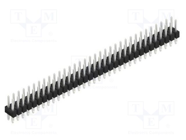 Connector: pin strips; pin header; male; PIN: 66; 2.54mm; THT; 2x33