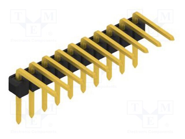 Connector: pin strips; pin header; male; PIN: 10; 2.54mm; THT; 1x10