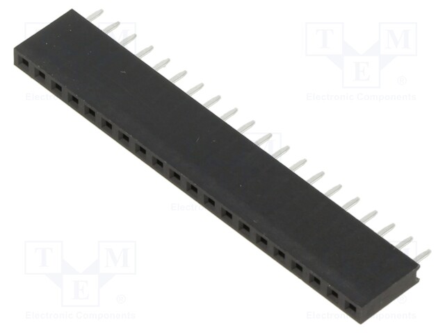 PCB Receptacle, Board-to-Board, 2.54 mm, 1 Rows, 20 Contacts, Through Hole Mount, M20 Series