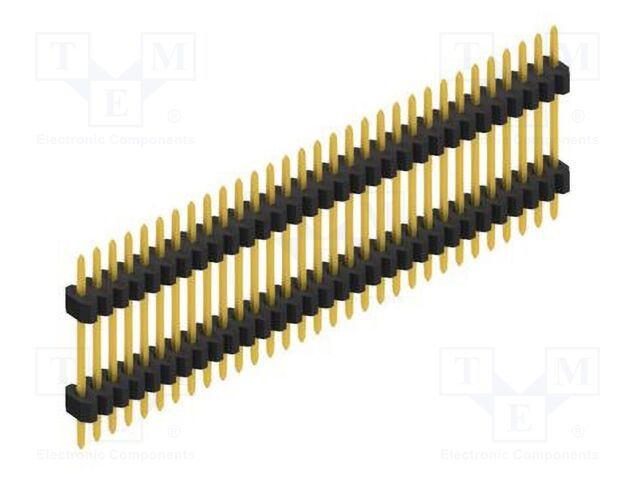 Connector: pin strips; pin header; male; PIN: 31; 1.27mm; THT; 1x31