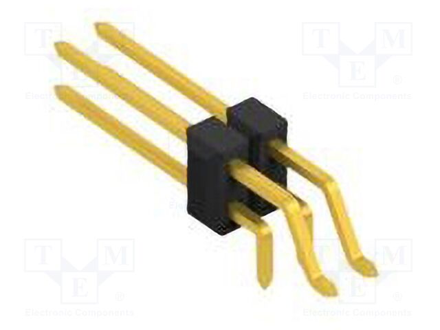 Connector: pin strips; pin header; male; PIN: 4; 2.54mm; SMT,THT