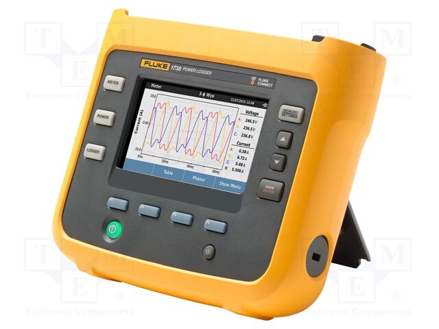 Three-phase power logger; Interface: Bluetooth,USB A,WiFi