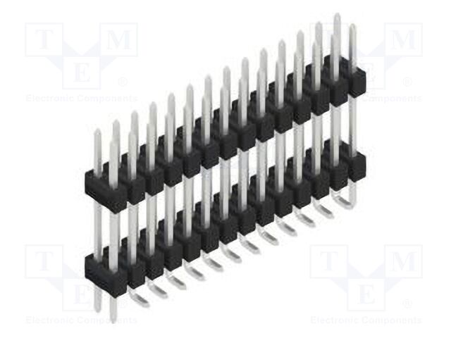 Connector: pin strips; pin header; male; PIN: 28; 2.54mm; SMT; 2x14