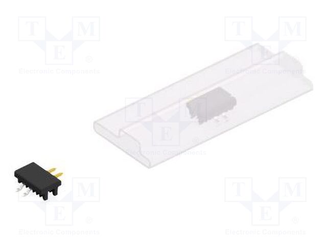 Connector: pin strips; pin header; male; PIN: 2; 2mm; SMT; 1x2; 100V