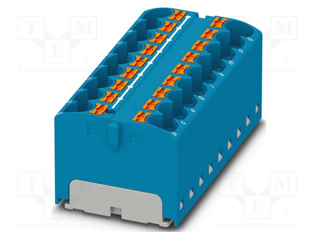 Splice terminal: rail; 32A; 450V; push-in; PA; L: 21.7mm; 0.2÷6mm2