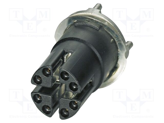 Connector: M12; contact insert; PIN: 8; 50V; straight; THR; X; 500mA