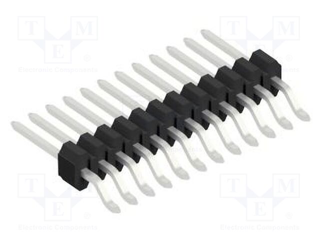 Connector: pin strips; pin header; male; PIN: 12; 1.27mm; SMT; 1x12
