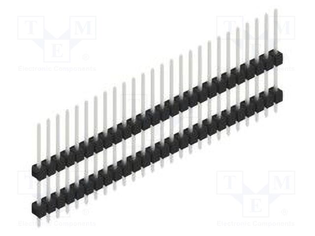 Connector: pin strips; pin header; male; PIN: 26; 2.54mm; THT; 1x26