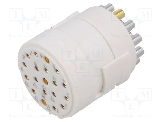 Connector: M23; contact insert; PIN: 19(3+16); female