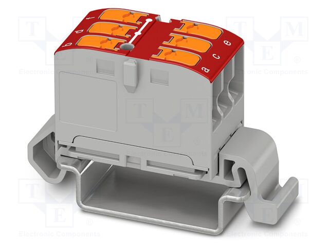Splice terminal: rail; 24A; 690V; push-in; PA; L: 29.2mm; 0.14÷4mm2