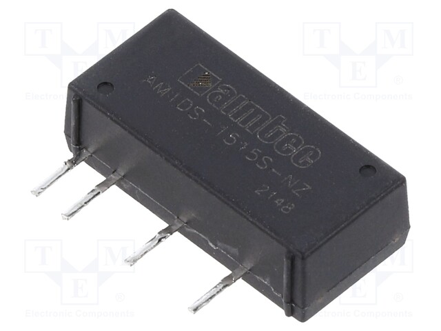 Converter: DC/DC; 1W; Uin: 13.5÷16.5V; 15VDC; Iout: 67mA; SIP7; 2.3g