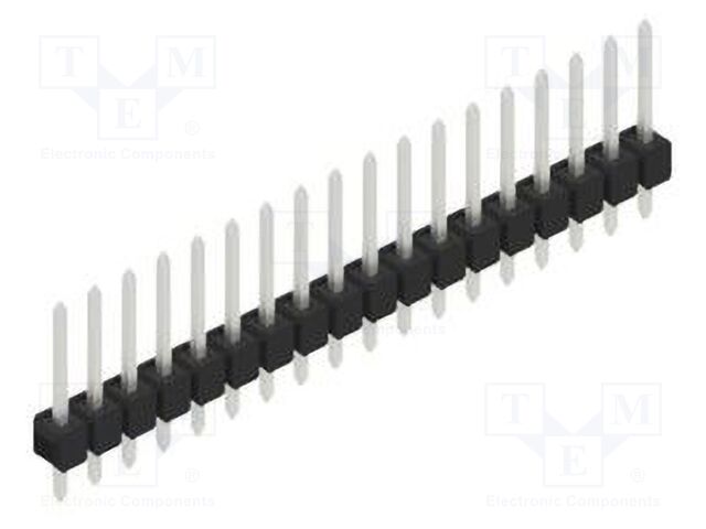 Connector: pin strips; pin header; male; PIN: 18; 2.54mm; THT; 1x18