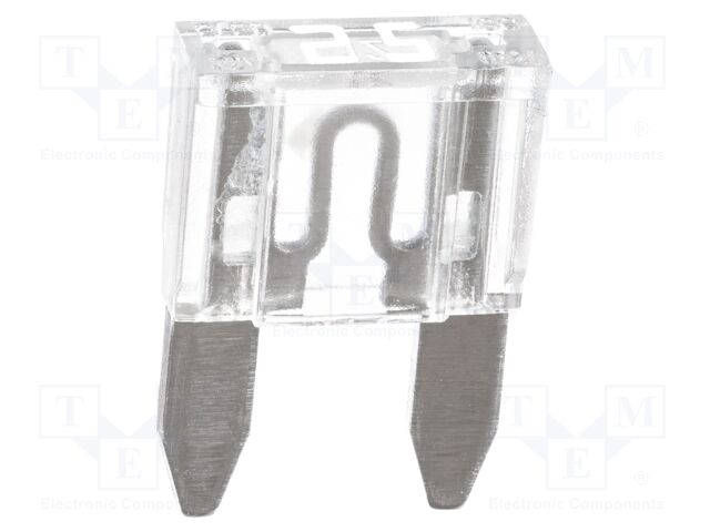 Fuse: fuse; 25A; 32VDC; automotive; 11.1mm; 11.1x3.9x17.2mm